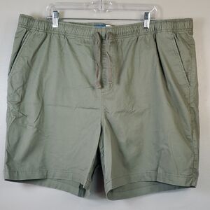 Old Navy Men's Sage Green Flat Front Shorts W/ Pockets. Size XXL